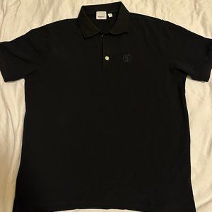 Monogram Piqué polo shirt in black
